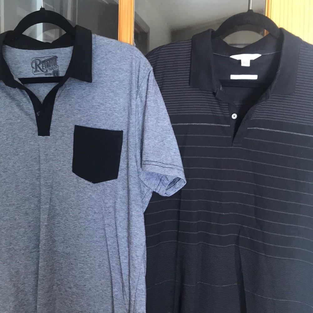 3 Men’s large polos